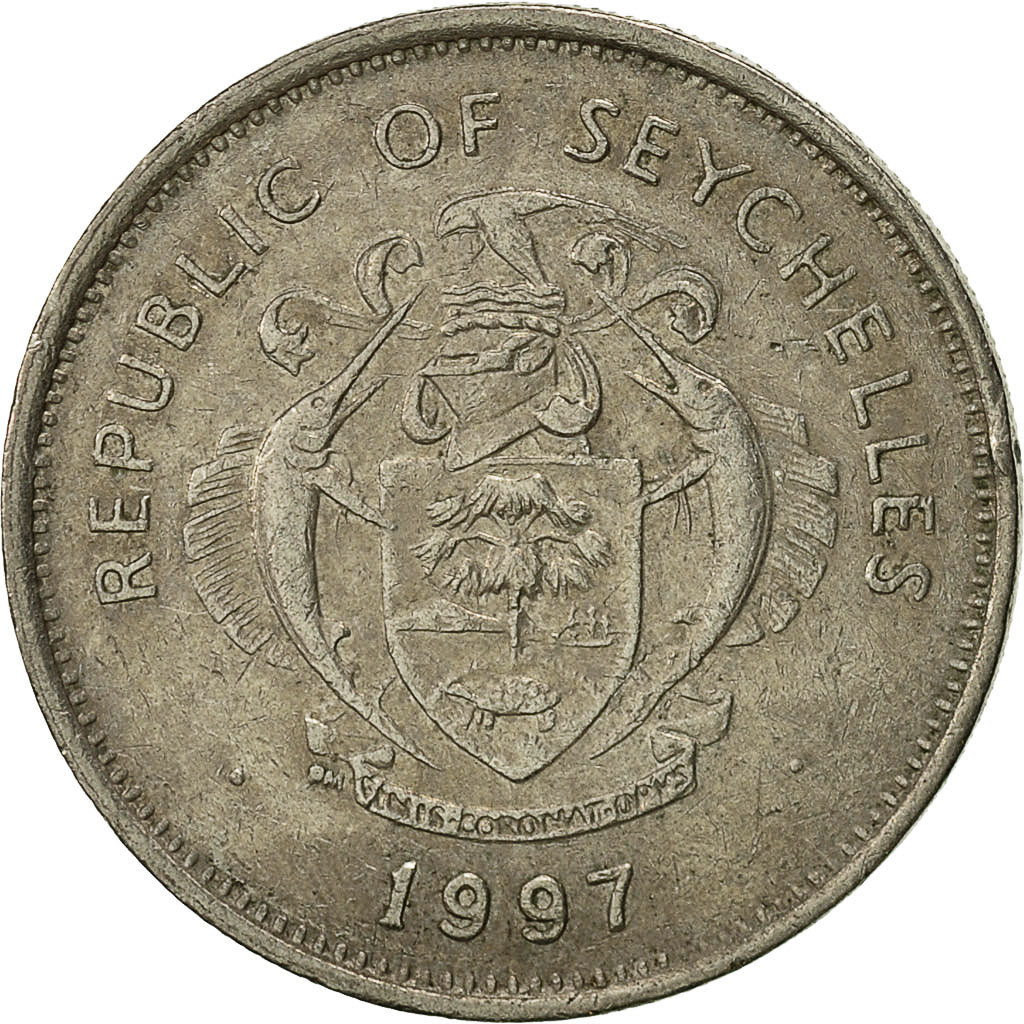 Münze, Seychelles, Rupee, 1997, British Royal Mint, SS, Copper-nickel, KM:50.2