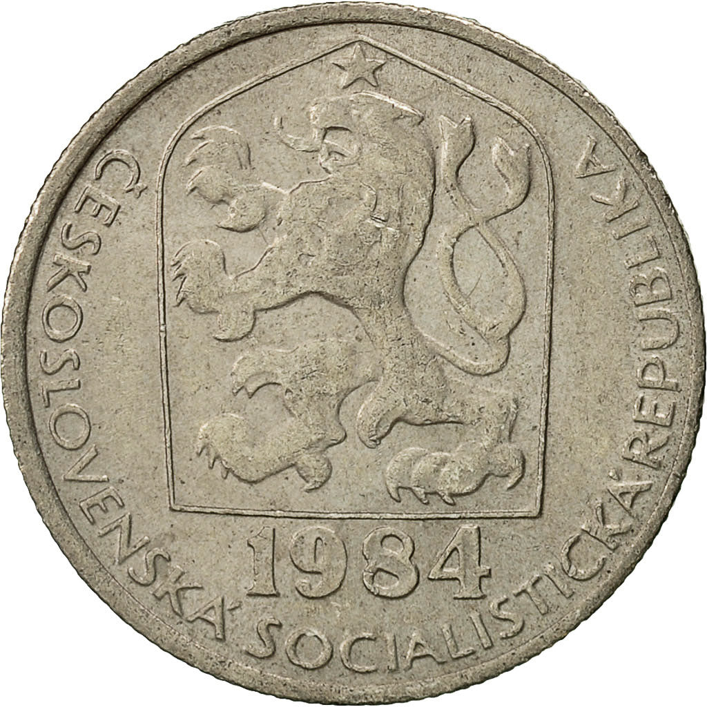 Münze, Tschechoslowakei, 50 Haleru, 1984, SS+, Copper-nickel, KM:89