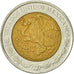 Moneta, Mexico, Peso, 2009, Mexico City, EF(40-45), Bimetaliczny, KM:603