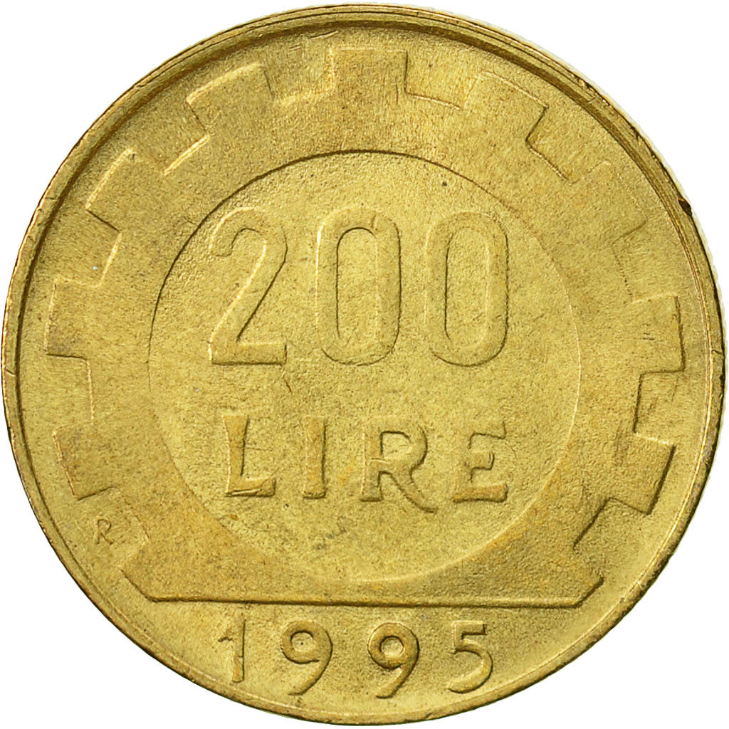 Monnaie, Italie, 200 Lire, 1995, Rome, SUP, Aluminum-Bronze, KM:105