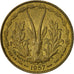 Coin, French West Africa, 10 Francs, 1957, Paris, EF(40-45), Aluminum-Bronze