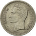 Coin, Venezuela, 25 Centimos, 1965, British Royal Mint, EF(40-45), Nickel, KM:40