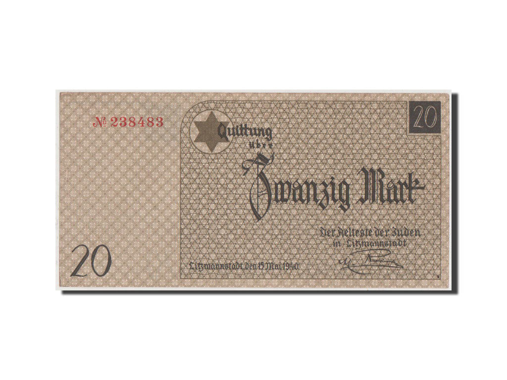 Billete, 20 Mark, 1940, Polonia, EBC+