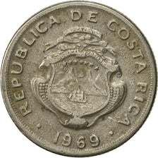 Coin, Costa Rica, 10 Centimos, 1969, EF(40-45), Copper-nickel, KM:185.2