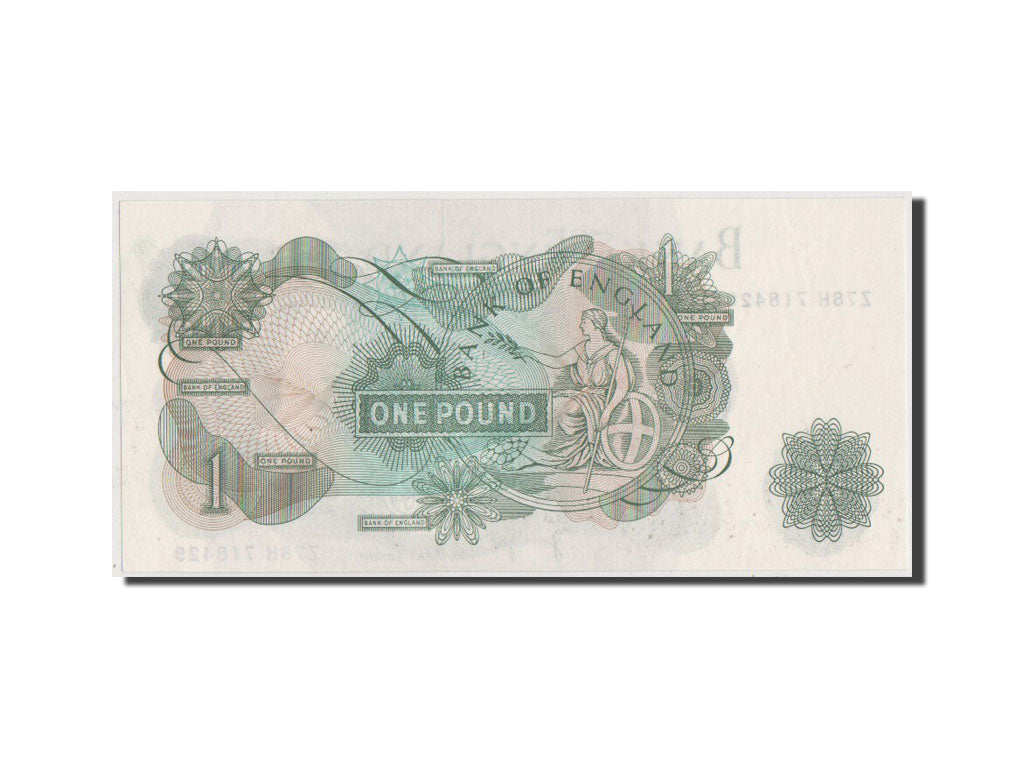 Biljet, Groot Bretagne, 1 Pound, 1970, SPL+