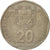 Coin, Portugal, 20 Escudos, 1989, Lisbon, EF(40-45), Copper-nickel, KM:634.1