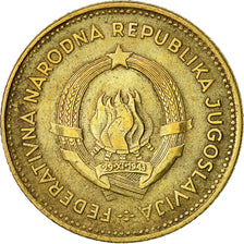 Coin, Yugoslavia, 10 Dinara, 1955, AU(55-58), Aluminum-Bronze, KM:33