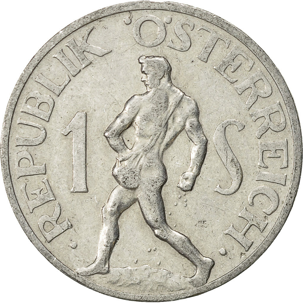Coin, Austria, Schilling, 1952, EF(40-45), Aluminum, KM:2871