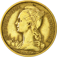 Moneta, Madagascar, 10 Francs, 1953, Paris, BB+, Alluminio-bronzo, KM:6