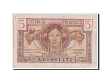 Geldschein, Frankreich, 5 Francs, 1947 French Treasury, 1947, S+