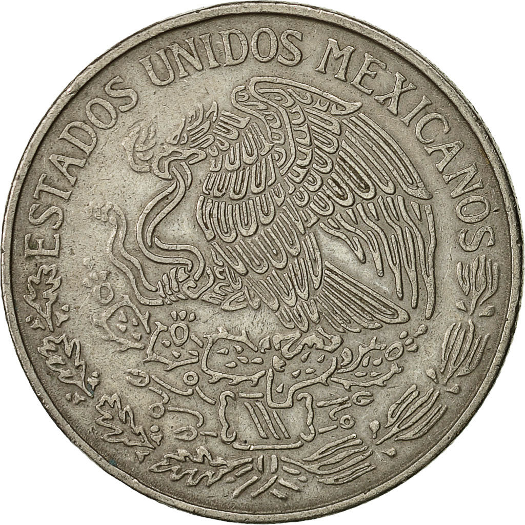 Moneta, Mexico, Peso, 1970, Mexico City, EF(40-45), Miedź-Nikiel, KM:460