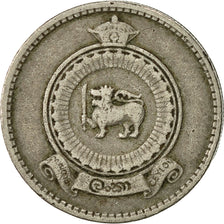 Moneta, Ceylon, Elizabeth II, 25 Cents, 1965, BB, Rame-nichel, KM:131