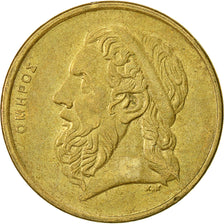 Moneta, Grecja, 50 Drachmes, 1998, EF(40-45), Aluminium-Brąz, KM:147