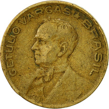 Münze, Brasilien, 10 Centavos, 1945, SS, Aluminum-Bronze, KM:555a.1