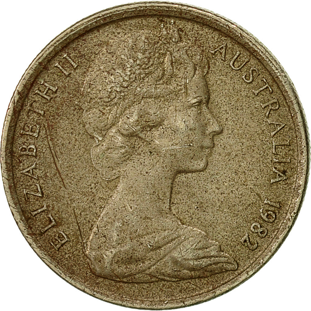 Coin, Australia, Elizabeth II, 5 Cents, 1982, EF(40-45), Copper-nickel, KM:64