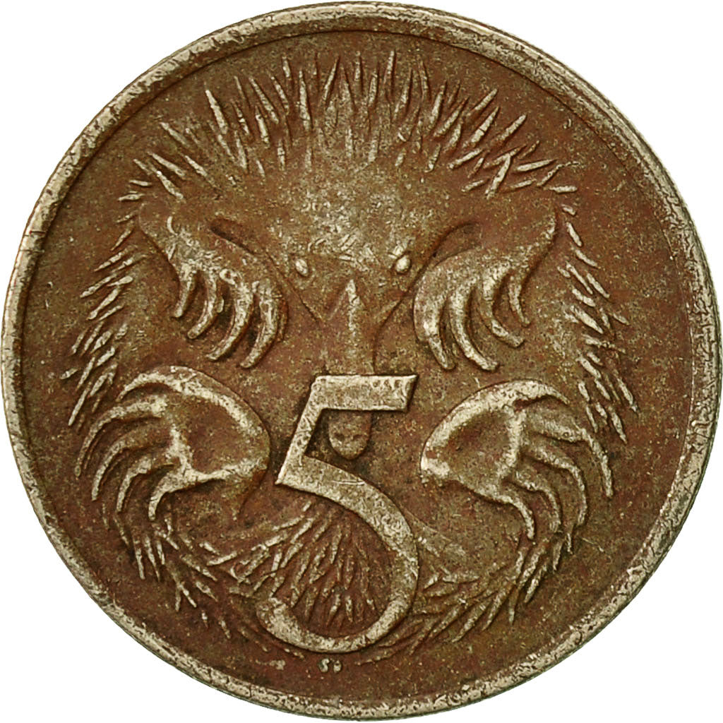 Coin, Australia, Elizabeth II, 5 Cents, 1982, EF(40-45), Copper-nickel, KM:64