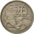 Moneta, Australia, Elizabeth II, 20 Cents, 1967, EF(40-45), Miedź-Nikiel, KM:66
