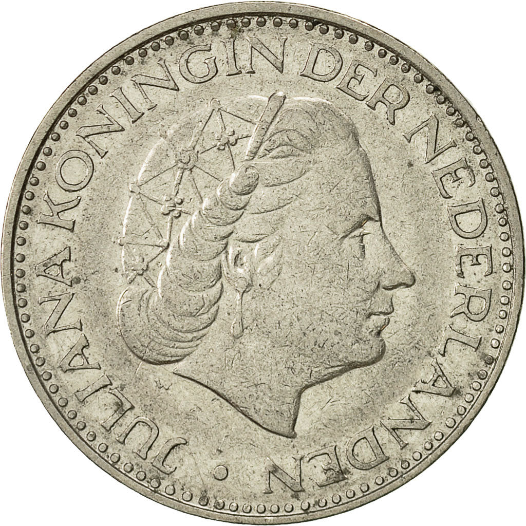 Monnaie, Pays-Bas, Juliana, Gulden, 1969, TTB, Nickel, KM:184a