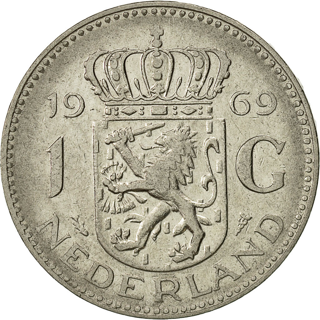 Monnaie, Pays-Bas, Juliana, Gulden, 1969, TTB, Nickel, KM:184a