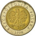 Moneta, Polonia, 5 Zlotych, 1996, Warsaw, BB, Bi-metallico, KM:284