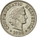 Monnaie, Suisse, 5 Rappen, 1938, Bern, SUP, Nickel, KM:26b