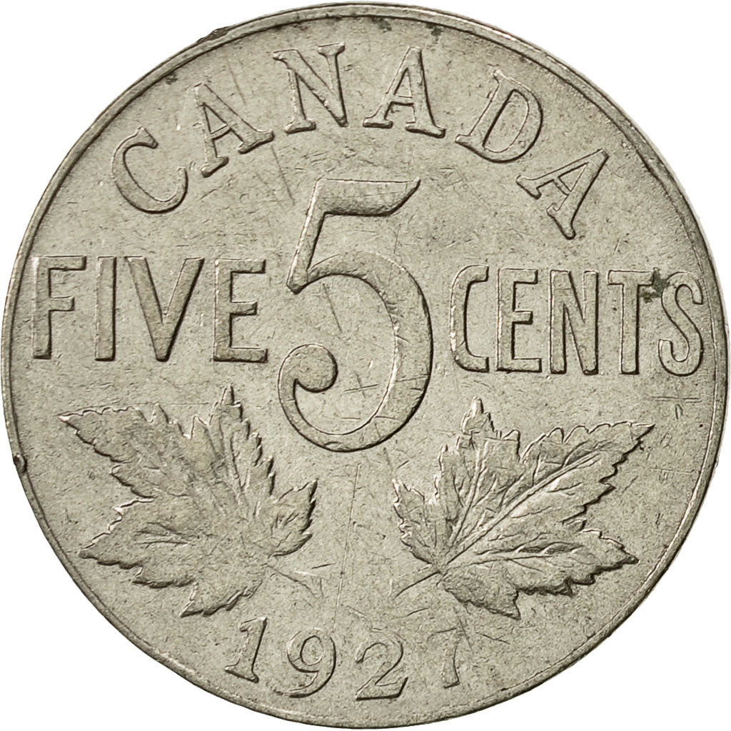Coin, Canada, George V, 5 Cents, 1927, Royal Canadian Mint, Ottawa, EF(40-45)