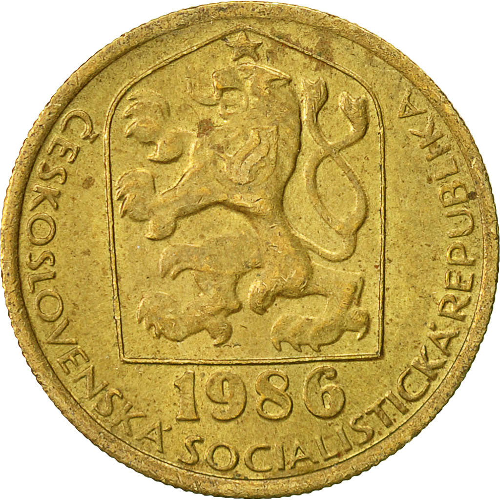 Münze, Tschechoslowakei, 20 Haleru, 1986, SS, Nickel-brass, KM:74