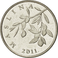 Coin, Croatia, 20 Lipa, 2011, AU(55-58), Nickel plated steel, KM:7