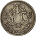 Moneda, Barbados, 10 Cents, 1973, Franklin Mint, MBC, Cobre - níquel, KM:12