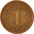 Moneda, Letonia, Santims, 2007, MBC, Cobre recubierto de acero, KM:15