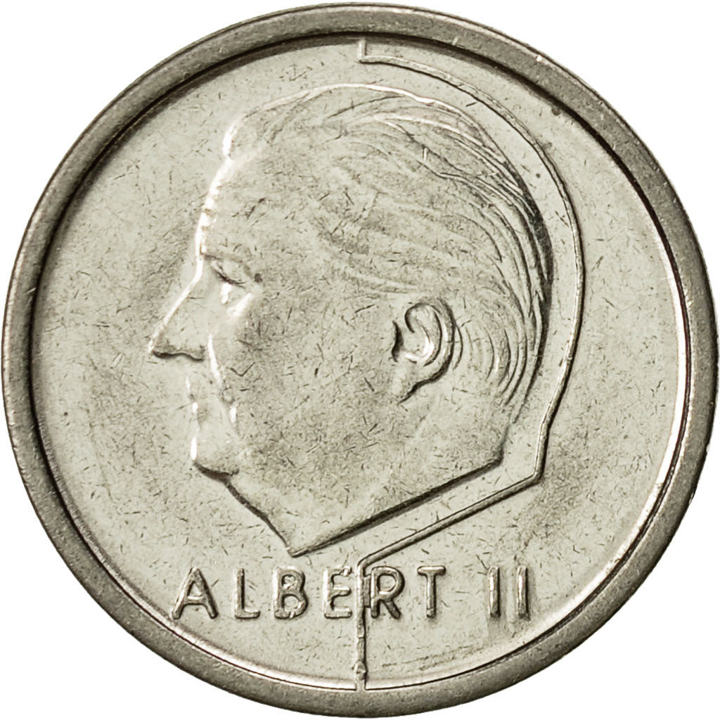 Münze, Belgien, Albert II, Franc, 1995, Brussels, SS, Nickel Plated Iron
