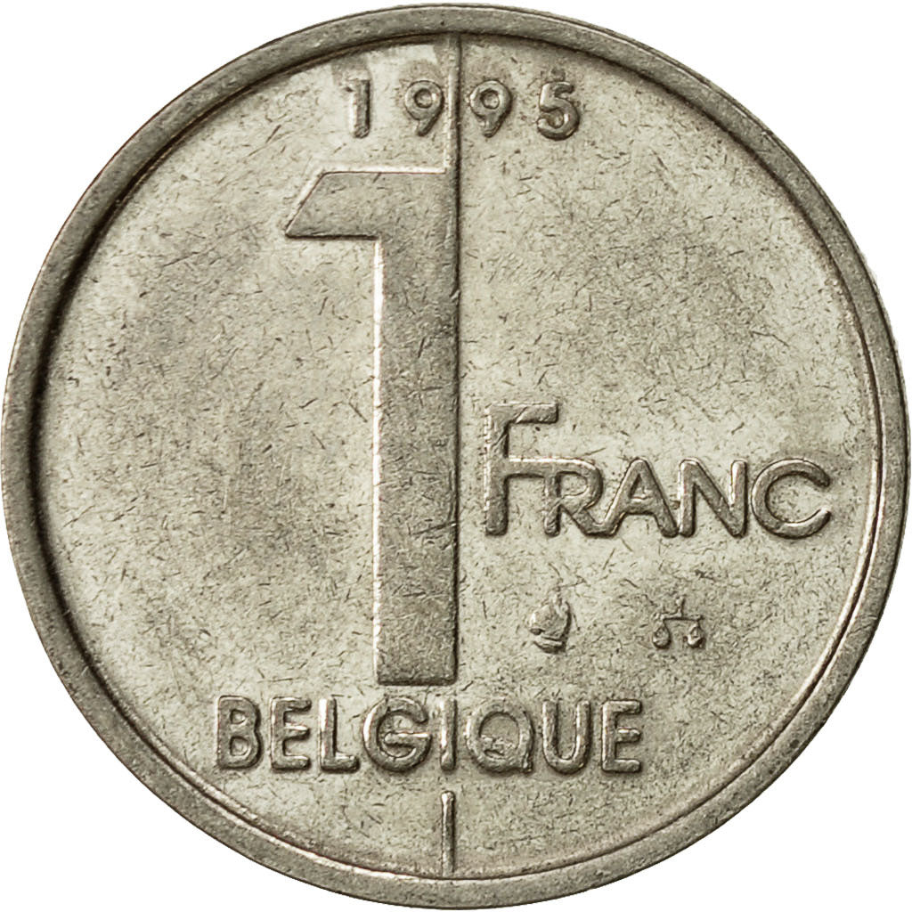 Münze, Belgien, Albert II, Franc, 1995, Brussels, SS, Nickel Plated Iron