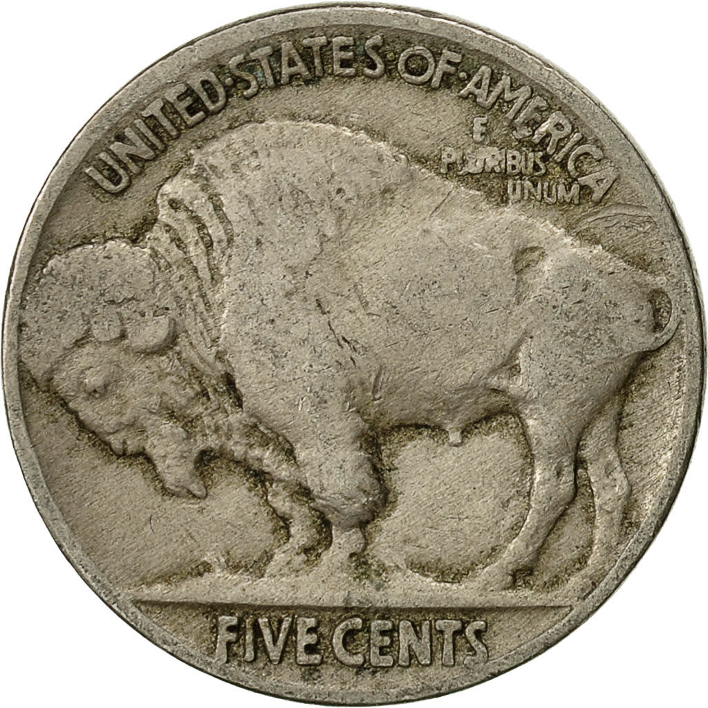 United States, Buffalo Nickel, 5 Cents, 1915, U.S. Mint, Philadelphia