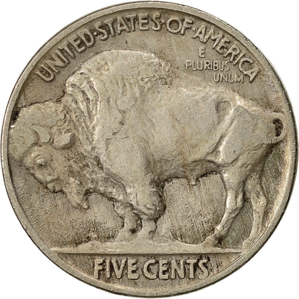 United States, Buffalo Nickel, 5 Cents, 1917, U.S. Mint, Philadelphia