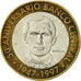 Monnaie, Dominican Republic, 5 Pesos, 1997, TTB, Bi-Metallic, KM:88
