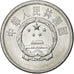 Monnaie, CHINA, PEOPLE'S REPUBLIC, 5 Fen, 1976, TTB, Aluminium, KM:3