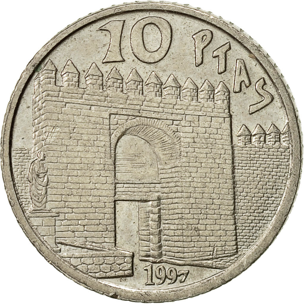 Moneda, España, Juan Carlos I, 10 Pesetas, 1997, EBC, Cobre - níquel, KM:982