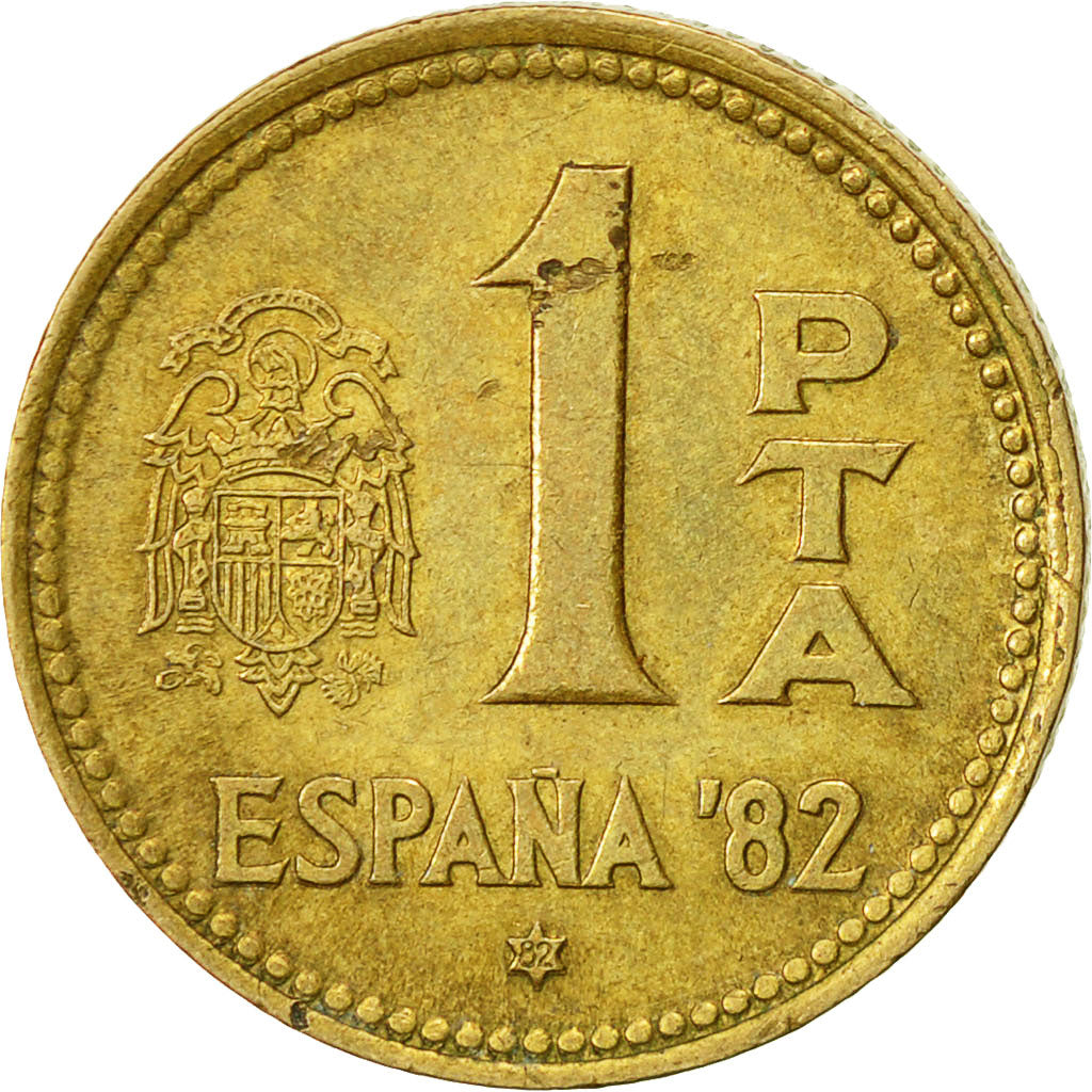 Münze, Spanien, Juan Carlos I, Peseta, 1982, SS, Aluminum-Bronze, KM:816