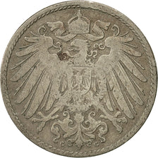 Monnaie, GERMANY - EMPIRE, Wilhelm II, 10 Pfennig, 1890, Karlsruhe, TB