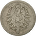 Moneta, NIEMCY - IMPERIUM, Wilhelm I, 10 Pfennig, 1888, Berlin, VF(20-25)