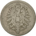Coin, GERMANY - EMPIRE, Wilhelm I, 10 Pfennig, 1888, Berlin, VF(20-25)