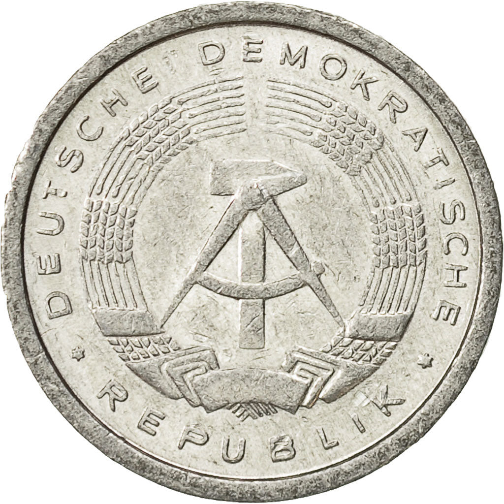 Coin, GERMAN-DEMOCRATIC REPUBLIC, Pfennig, 1989, Berlin, EF(40-45), Aluminum