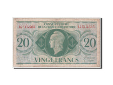 French Equatorial Africa, 20 Francs, 1944, KM #17b, VF(30-35), LG513565, French.