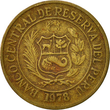 Coin, Peru, 10 Soles, 1978, Lima, VF(30-35), Brass, KM:272.2
