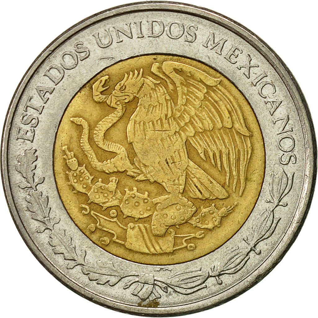 Moneda, México, Peso, 1999, Mexico City, MBC, Bimetálico, KM:603