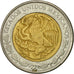 Moneta, Mexico, Peso, 1999, Mexico City, EF(40-45), Bimetaliczny, KM:603