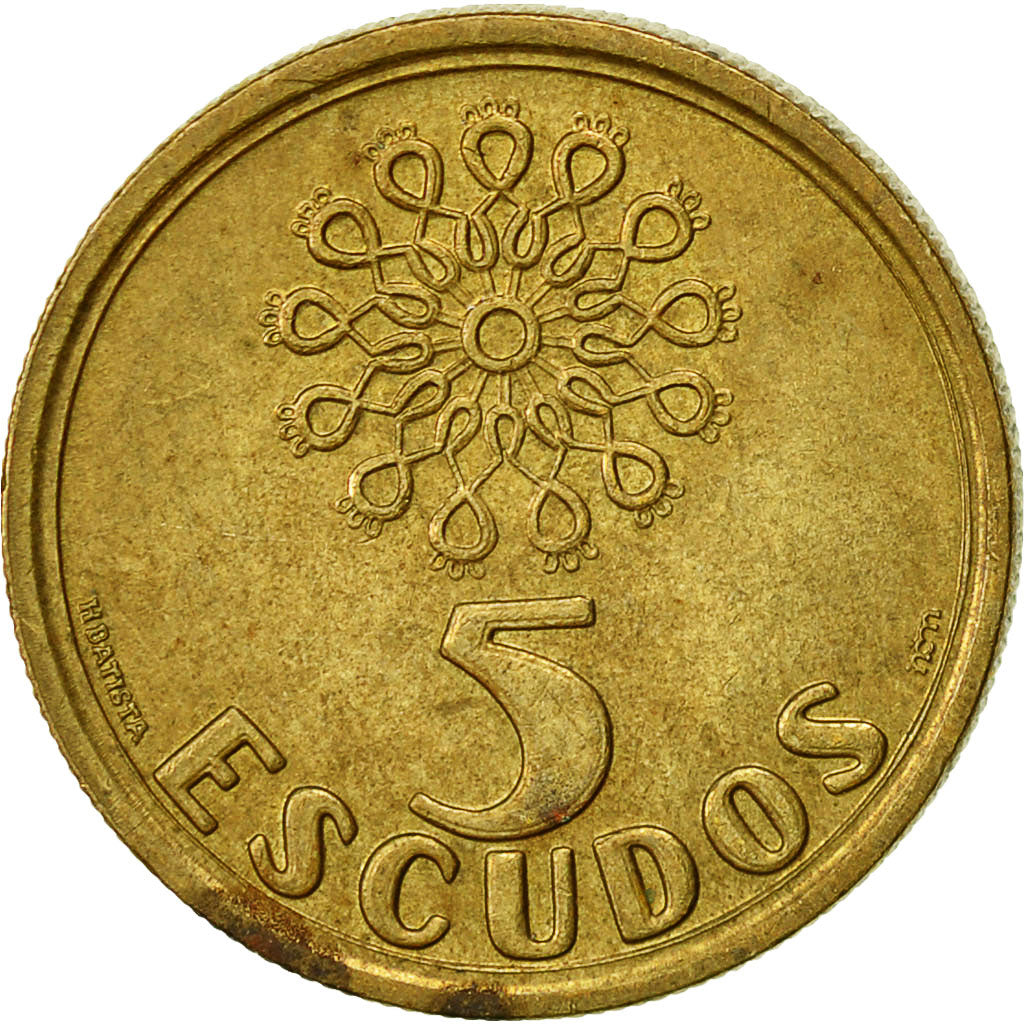 Coin, Portugal, 5 Escudos, 1992, EF(40-45), Nickel-brass, KM:632