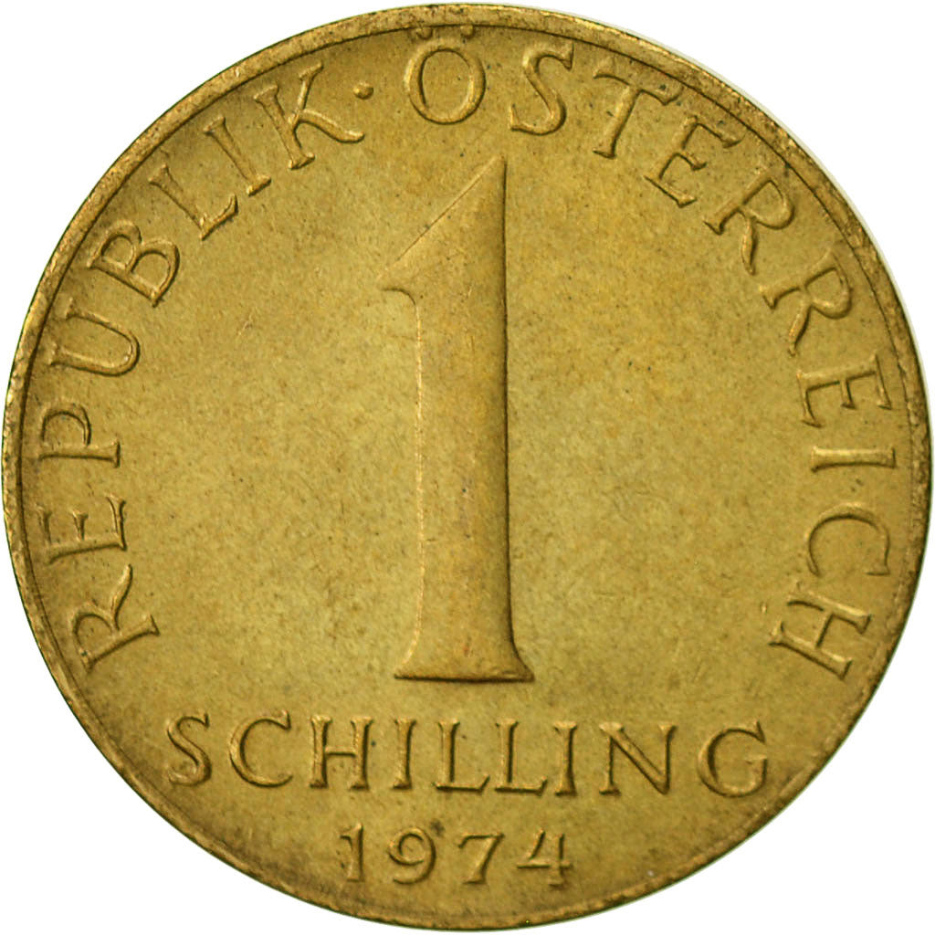 Coin, Austria, Schilling, 1974, EF(40-45), Aluminum-Bronze, KM:2886