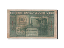 Billete, 1000 Mark, 1918, Alemania, MBC