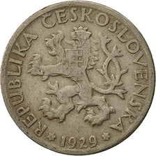 Moneta, Cecoslovacchia, Koruna, 1929, BB, Rame-nichel, KM:4